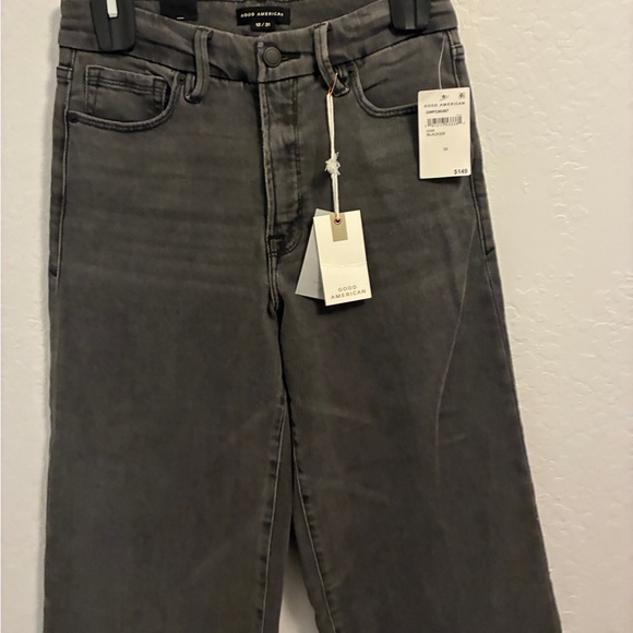 Good American Good Waist Crop Palazzo Jeans Size 12 - Picture 4 of 7